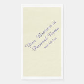 personalized ecru color  serviette (Vorderseite)