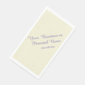 personalized ecru color  serviette (Ecke)