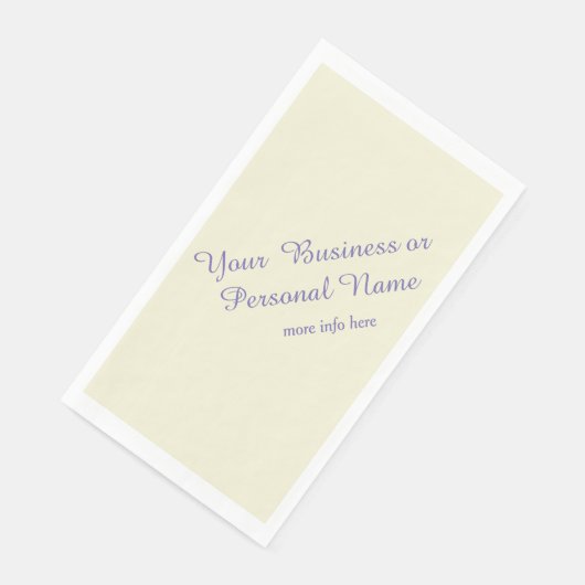 personalized ecru color  serviette (Ecke)