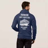 Personalized Editable Text Cruise Holiday Merch Hoodie (Schwarz voll)