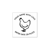 Personalized Egg Stamp – Custom Chicken Egg Stamp  Gummistempel (Prägung)