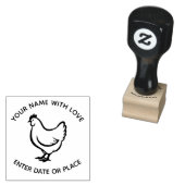 Personalized Egg Stamp – Custom Chicken Egg Stamp  Gummistempel (Stempel)