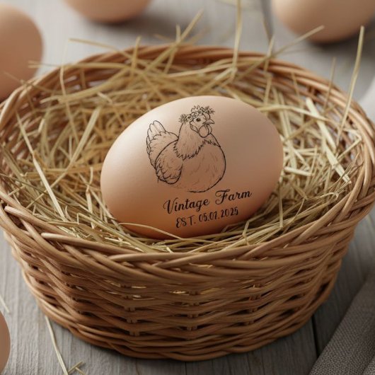 Personalized egg stamp, personalized fresh egg gummistempel