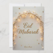 Personalized Eid Mubarak Feiertagskarte (Vorderseite)