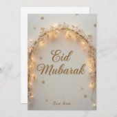 Personalized Eid Mubarak Feiertagskarte (Vorne/Hinten)