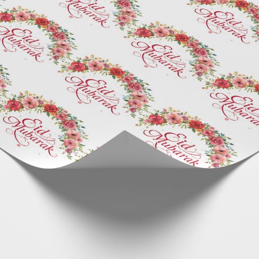 Personalized Eid Mubarak  Geschenkpapier (Ecke)