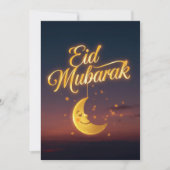 Personalized Eid Mubarak Greeting card Einladung (Vorderseite)