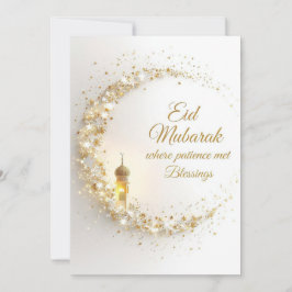 Personalized Eid Mubarak Greeting card Einladung