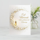 Personalized Eid Mubarak Greeting card Einladung (Stehend Vorderseite)