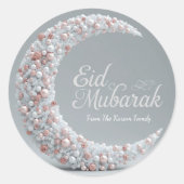 Personalized Eid Mubarak Muslim modern Classic  Runder Aufkleber (Vorderseite)