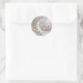 Personalized Eid Mubarak Muslim modern  Runder Aufkleber (Tasche)