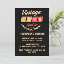 Personalized Eighty vintage 80th birthday party