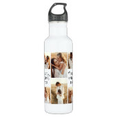 Personalized Elegant Best Mom Custom Photo Collage Edelstahlflasche (Vorderseite)