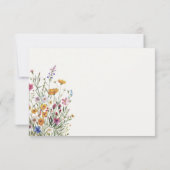  Personalized Elegant Boho Chic Floral  Dankeskarte (Rückseite)