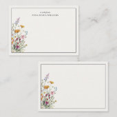  Personalized Elegant Boho Chic Note Card Mitteilungskarte (Vorne/Hinten)