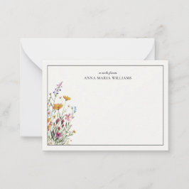  Personalized Elegant Boho Chic Note Card Mitteilungskarte