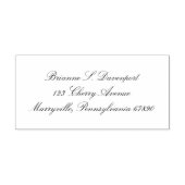 Personalized Elegant Calligraphy Script Address Permastempel (Design)