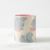 Personalized Elegant Charming Squirrel Pattern Zweifarbige Tasse (Mittel)