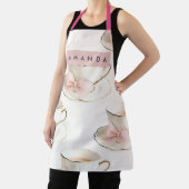 Personalized Elegant Coquette Pattern Tea Cup Schürze (InSitu)