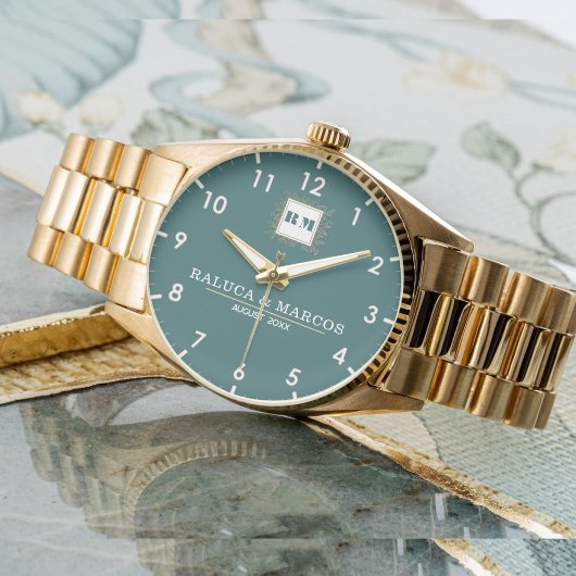 Personalized elegant couple's gift  armbanduhr