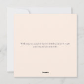 Personalized Elegant Floral Easter Feiertagskarte (Rückseite)