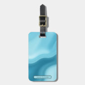 Personalized Elegant Gold Monogram Minimalist Gepäckanhänger (Vorderseite vertikal)