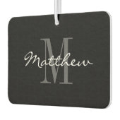 Personalized elegant monogram car air freshener autolufterfrischer (Links)