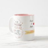 Personalized Elegant Mug Custom Romantic Gift Zweifarbige Tasse (Vorderseite Links)