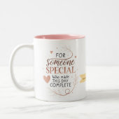 Personalized Elegant Mug Custom Romantic Gift Zweifarbige Tasse (Links)