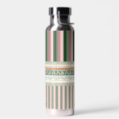 Personalized Elegant Pattern Water Bottle Trinkflasche (Links)