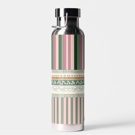 Personalized Elegant Pattern Water Bottle Trinkflasche (Rechts)