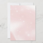 Personalized Elegant Pink Glitter Ballet Birthday Einladung (Rückseite)