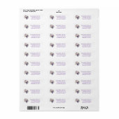 Personalized Elegant Purple Return Address  (Vorne)
