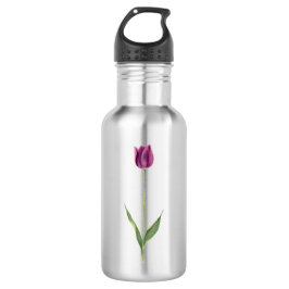 Personalized Elegant Purple Tulip Edelstahlflasche