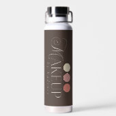 Personalized Elegant Readymade Logo Makeup Artist Trinkflasche (Rückseite)