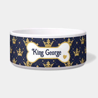 Personalized Elegant Royal Blue Pet Napf