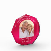 Personalized Elegant Ruby 40th Anniversary Gift Fotoblock (Links)
