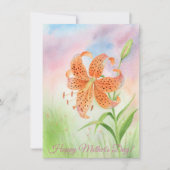 Personalized Elegant Tiger Lily Ankündigung (Vorderseite)