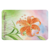 Personalized Elegant Tiger Lily Magnet (Horizontal)