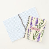 Personalized Elegant Watercolor Lavender  Notizblock (Innenseite)
