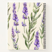 Personalized Elegant Watercolor Lavender  Notizblock (Rückseite)