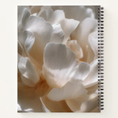 Personalized Elegant White Peony Bloom Notizblock (Rückseite)