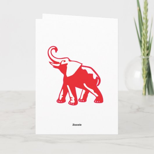 Personalized Elephant note cards (Rückseite)