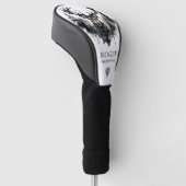 Personalized Elk Hunting Trophy Dad Golf Headcover (angewinkelt)