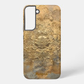 Personalized Embossed Mandala | Elegant Boho Gift Samsung Galaxy Hülle (Rückseite)