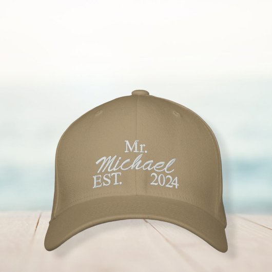 Personalized embroidered Mr. hat - Customized  Bestickte Baseballkappe