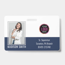 Personalized Employee Foto ID Company Security Ba