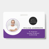 Personalized Employee Foto ID Company Security Ba Ausweis (Vorderseite)