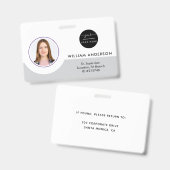 Personalized Employee Foto ID Company Security Ba Ausweis (Vorder- & Rückseite)