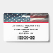 Personalized Employee ID Card - Photo, Barcode, Ausweis (Rückseite)